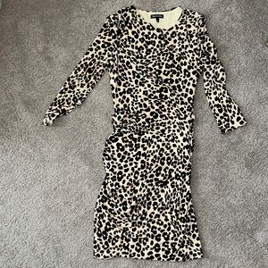 New without tag Juicy Couture leopard print 3/4 sleeve dress size S